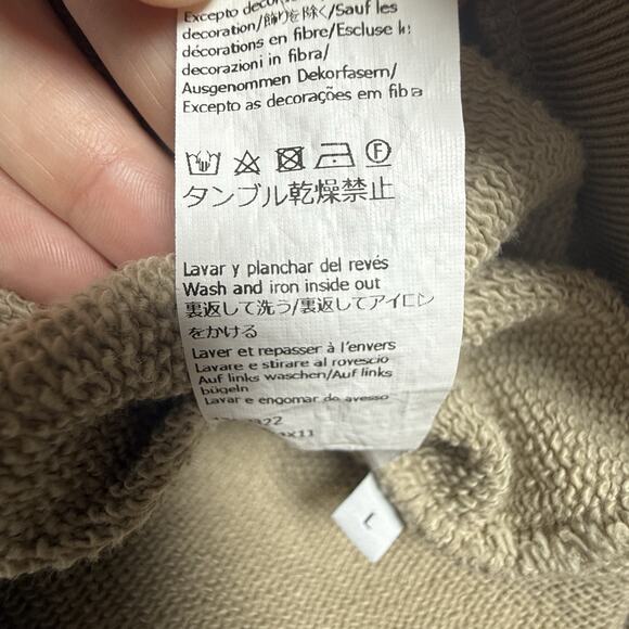 LOEWE Men’s Graphic Logo Sweatshirt Beige Blue Size L - Picture 6 of 8